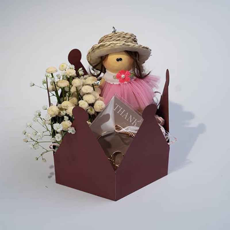 باکس عروسک و گل مینیاتوری